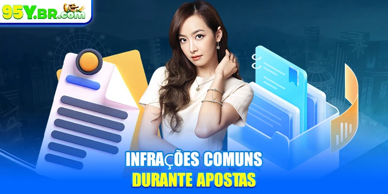 Infrações comuns durante apostas