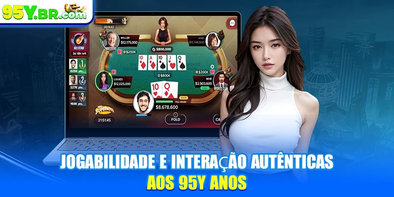 Jogabilidade e interação autênticas aos 95Y anos