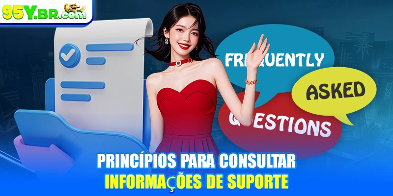Princípios para consultar informações de suporte