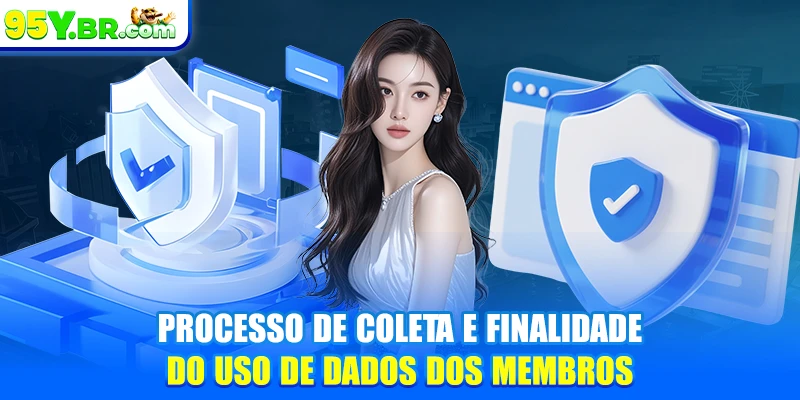 Processo de coleta e finalidade do uso de dados dos membros