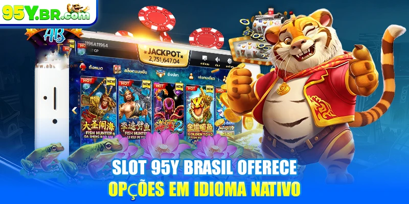 Slot 95Y Brasil oferece opções em idioma nativo